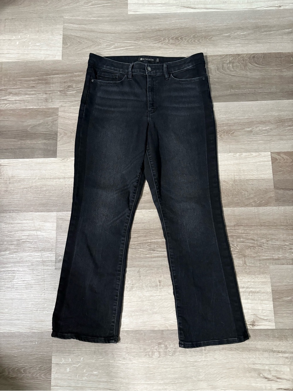 Athleta Women’s size 10  Black Straight-Leg Jeans